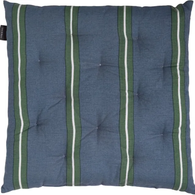 Linen & More Printed Stripes Groen Mattress | 40 X 40 | Sierkussen Voor Woonkamer Of Slaapkamer