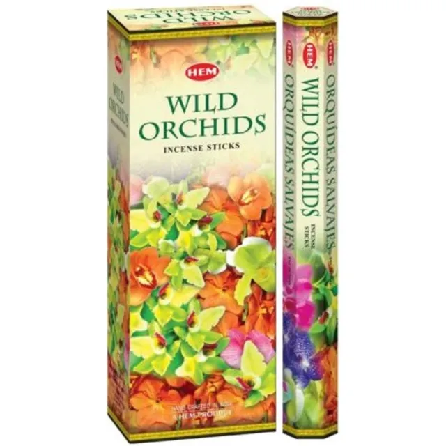 HEM Wierook - Wild Orchids - Slof (6 pakjes/120 stokjes) transparant