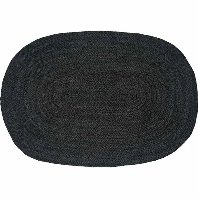 vidaXL Vloerkleden Donkergrijs 122 x 183 cm Jute