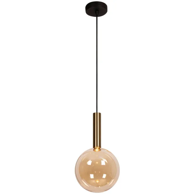 Lucide JOSIANE - Hanglamp - Ø 18 cm - 1xG9 - Amber | Vibes Transparant