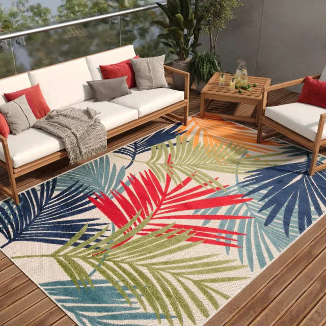Tapiso Patio Tuintapijt Buiten Buitenkleed Outdoor Modern Maat- 300x400 Veelkleurig