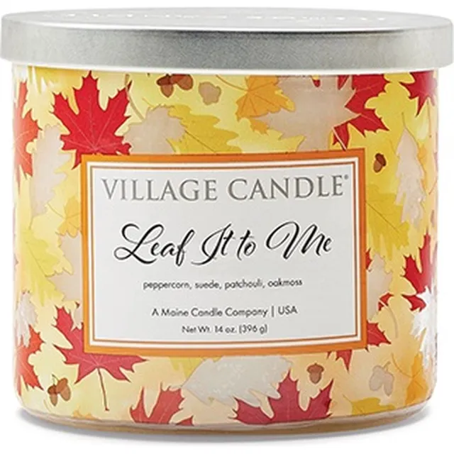 village candle Leaf It To Me - geurkaars rood