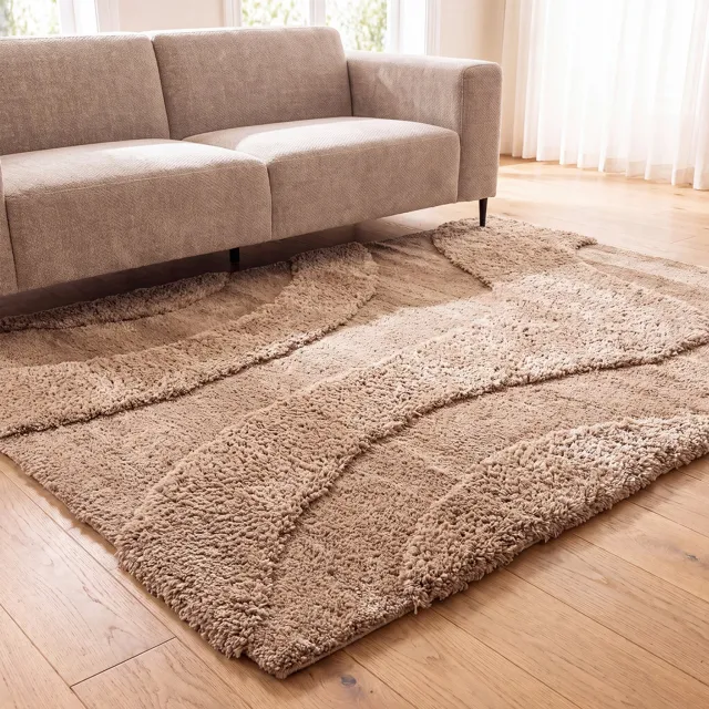 LABEL51 Rima Vloerkleden - Creme - Polyester - 160x230 cm