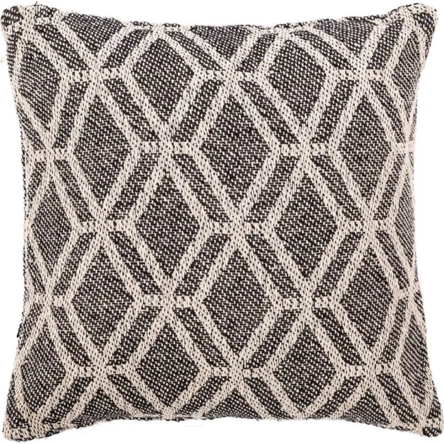 Tiseco Home Studio - Kussen (gevuld) ALPANA - SET/2 - 100% katoen - Vierkant - 45x45 cm - Zwart BLACK