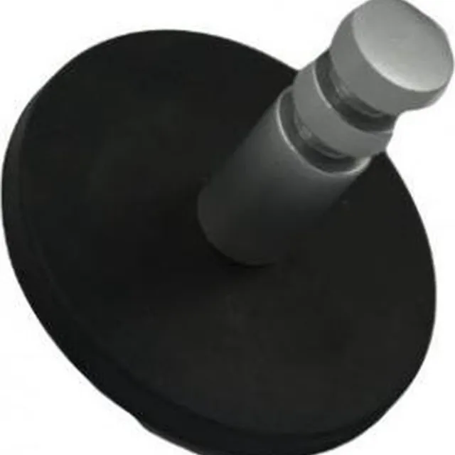 SMIT VISUAL 14034.142 Magnetische jashaak rond, zwart 1-haak - magnetische kapstok - voor op kantoor