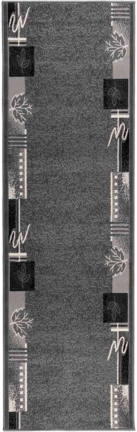 vidaXL FLORNES tapijtloper grijs, 67 x 300 cm, 7 mm dik