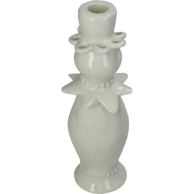 HD Collection Kandelaar stoneware Mint 8,6x8,6x24,1cm