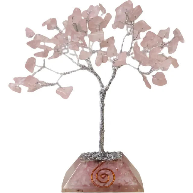 Ancient Wisdom Geurbrander - Edelstenenboom met organietbasis - oliebrander - geuroliën - waxmelts - decoratie - kaarsen multicolor