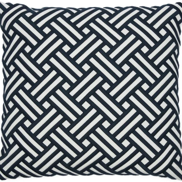 Riviera Maison Yacht Club Classic Pillow Cover - Kussenhoes - Blue / White - 50.0 x 50.0 Blauw