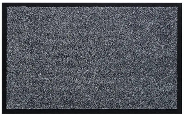 Borstelshop Deurmat Binnen - Droogloopmat - Schoonloopmat - Wasbaar - Antislip - 80 x 50 cm - Grijs