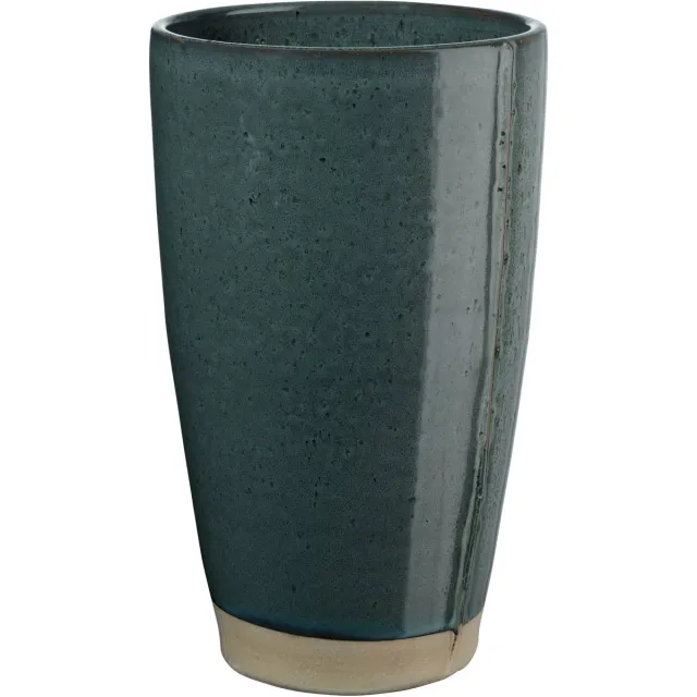 ASA Selection Verana vaas, tafelvaas, decoratieve vaas, bloemenvaas, steengoed, Matcha Latte, H 24 cm, 70003323 groen