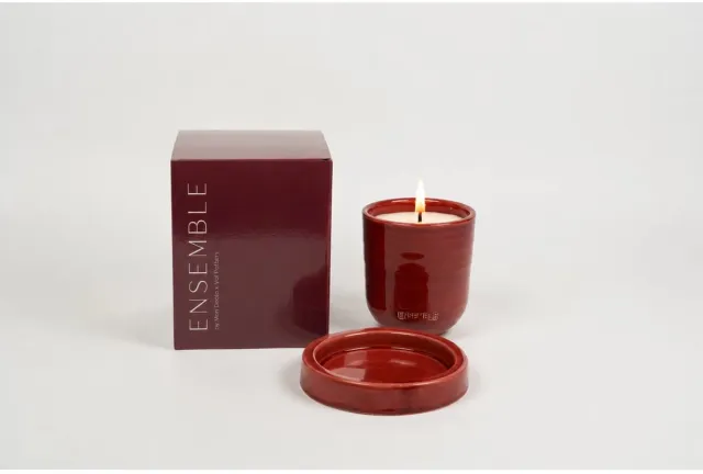 Mon Dada x Val Pottery Ensemble outdoor refill set burgundy chic - bugz away Rood