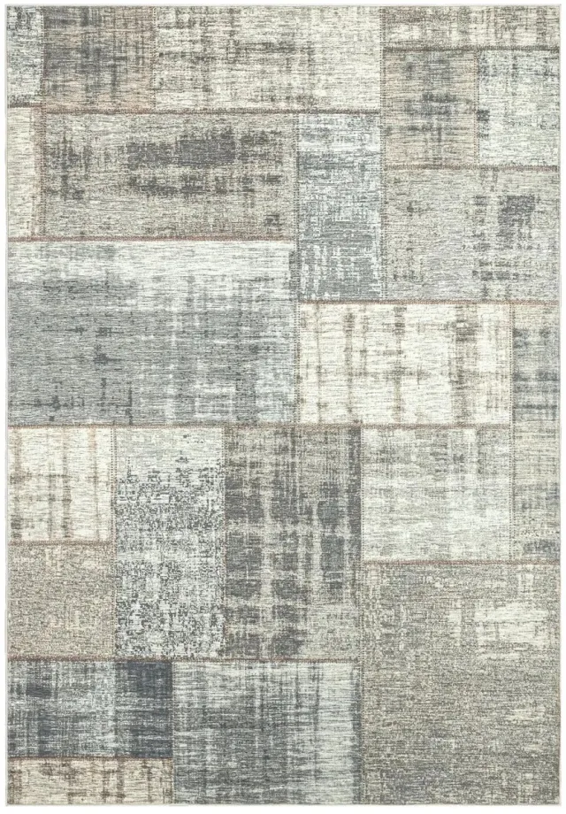 Dutch XXL Laagpolig Vloerkleed | Tapijt | Visionary | Patchwork | Taupe