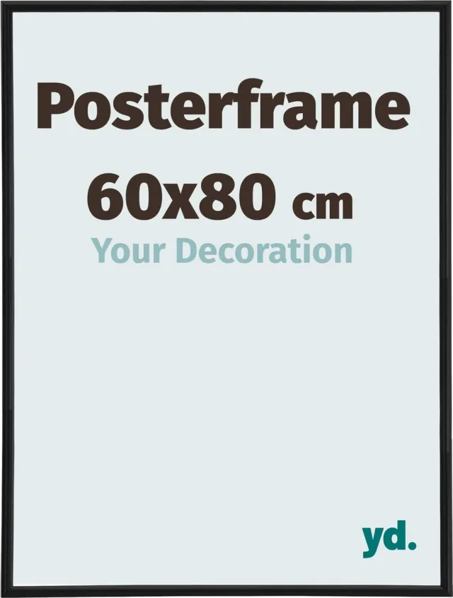 yd. Your Decoration - Posterlijst 60x80 cm - Kunststof - Zwart Mat - Paris