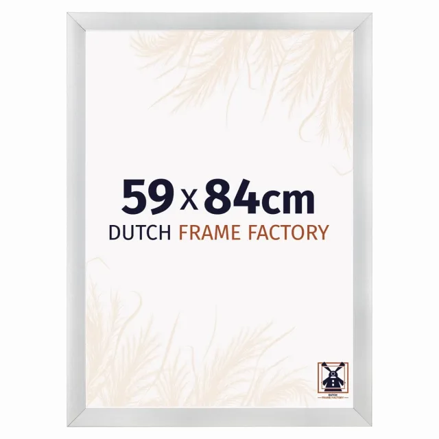 Dutch Frame Factory Fotolijst 59x84 cm - MDF - Zilver Mat - Praag