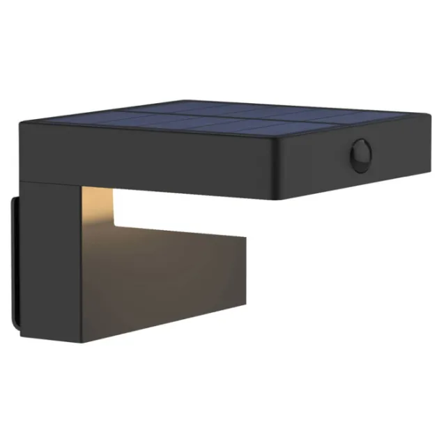 Luxform wandlamp buiten Dawson zwart