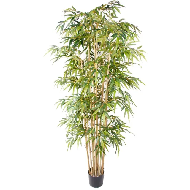 Emerald Kunstplant Bamboe Deluxe 205cm - Kunstplant voor binnen Groen