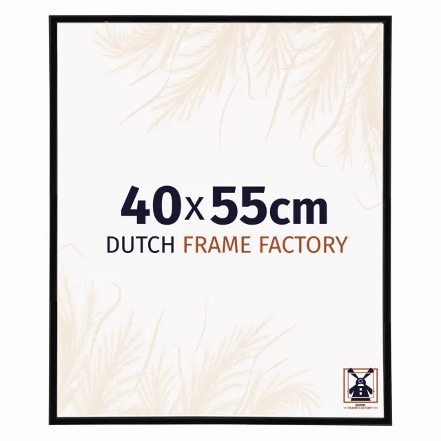 Dutch Frame Factory Fotolijst 40x55 cm - Kunststof - Zwart Hoogglans - Angers
