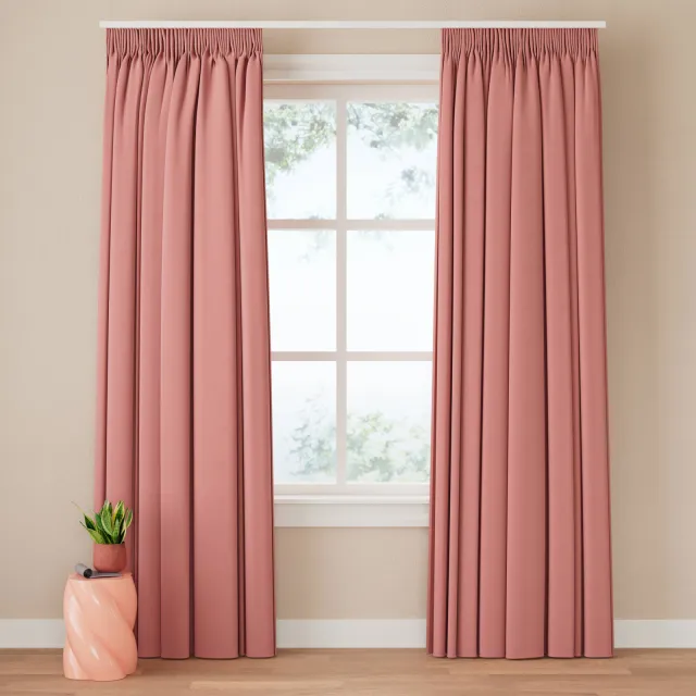NOUS Living Verduisterend gordijn kant en klaar (280 x 270 cm)* oud roze