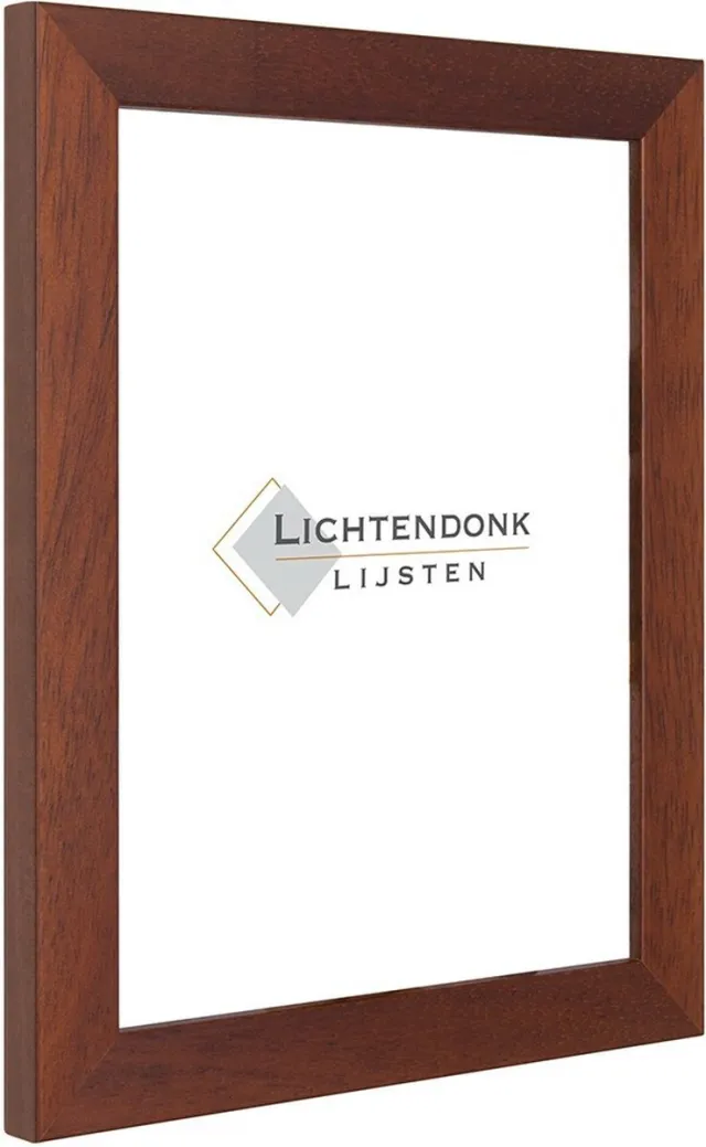 Lichtendonk Fotolijst Kersenrood - Strak Profiel - Fotomaat 15x20 - Ontspiegeld Glas - Art.nr. 26-12