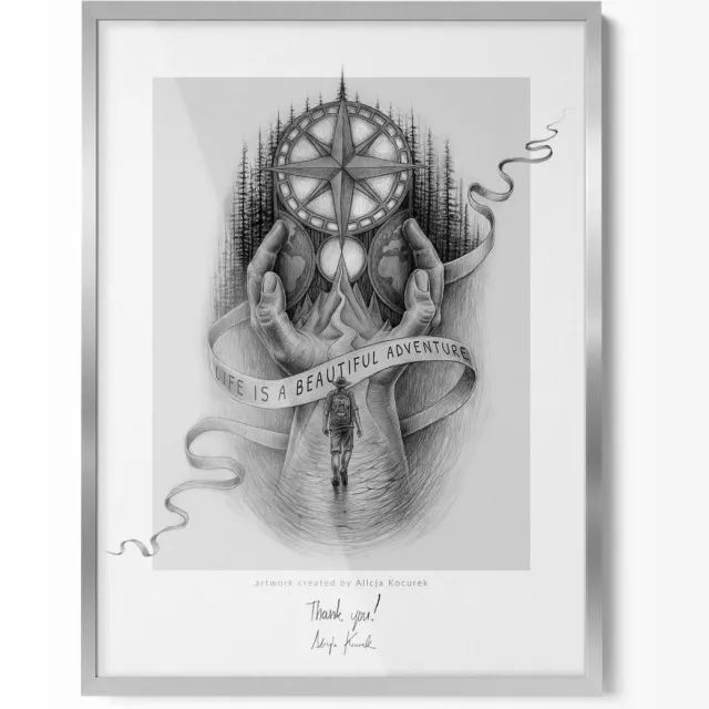 TULUP Fotolijst - Zilver Wissellijst - Posterlijst 60x80 cm - Decoratieve Lijst - Fotolijst Voor Muur