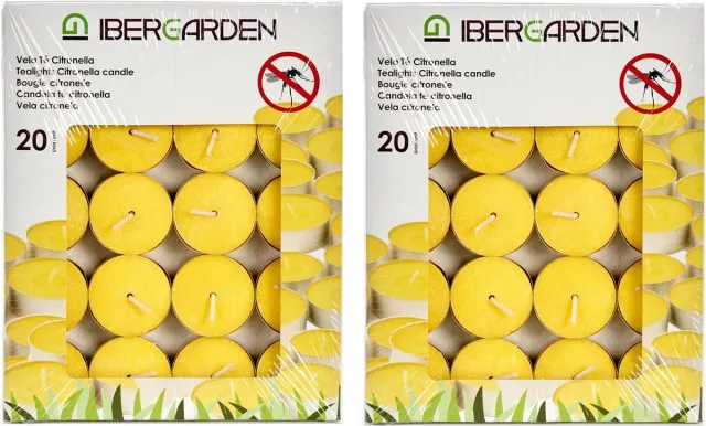 Arte r Geurkaarsen/waxinelichten - 60x - citronella - citrusgeur Donkergeel