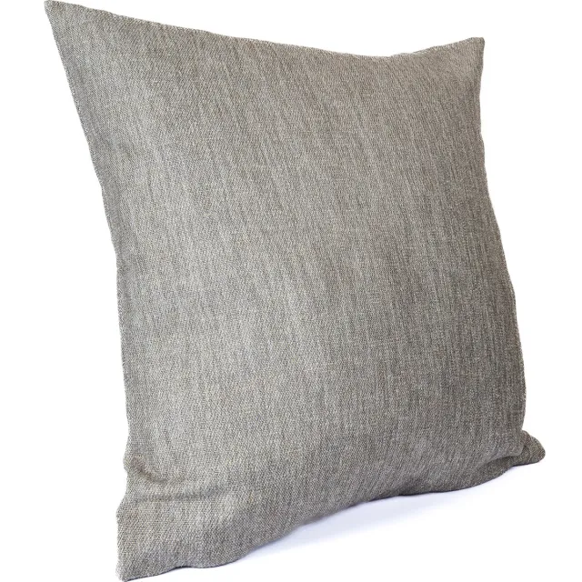 Lampe Textiles Kussenhoes 45x45cm Grijsgroen (Fresh Olive) - Met Rits - Linnen & Recycled - Wasbaar - Strijkbaar - Belgische makelij Lichtgrijs