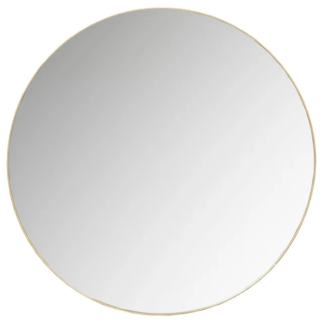 WOOOD Doutzen Spiegel - Metaal - Zwart - 80x80x5 gold