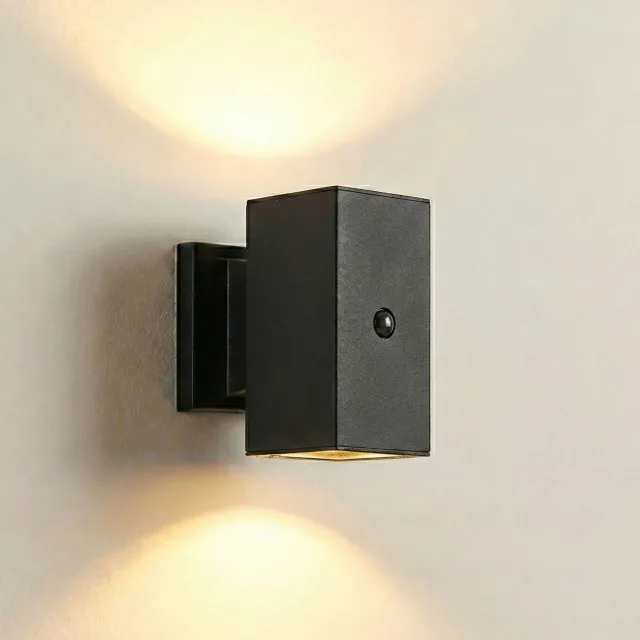 ZOLUNA solar wandlamp buiten Willem zwart