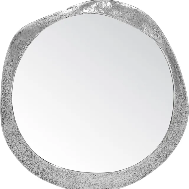 Trion Lita Spiegel - Trio Lita - Decoratieve Spiegel - 57x56cm - Zilver - Metaal
