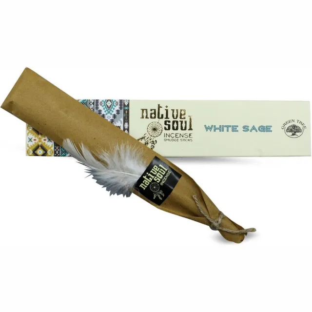 Native Soul wierook White sage - Witte salie - Wierookstokjes - 3 doosjes