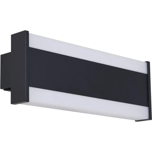 QAZQA vanya - Moderne LED Wandlamp voor buiten - 1 lichts - D 6 cm - Zwart - Buitenverlichting Zwart LED