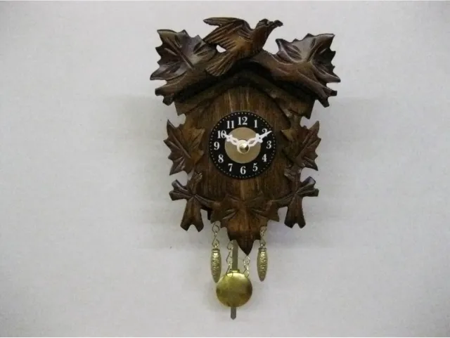 Engstler 125/1 QP - Wandklok met slinger - Quartz bruin