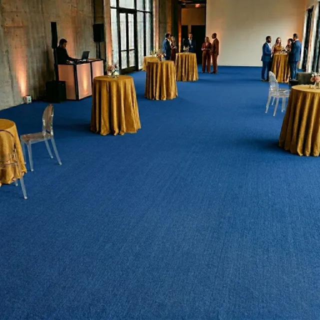 Floordirekt Op Maat Hemaakt Tapijt Sintra - Voor Evenementen & Beurzen - Onderhoudsvriendelijke Loper - Voor Beurzen & Evenementen - Blauw - 100 x 600 cm
