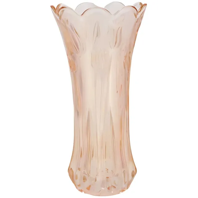 DK design Bloemenvaas Delight - boeket vaas - glas - pastel oranje - 11 x 20 cm Perzik oranje
