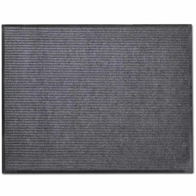 vidaXL Deurmat 90x150 cm PVC grijs