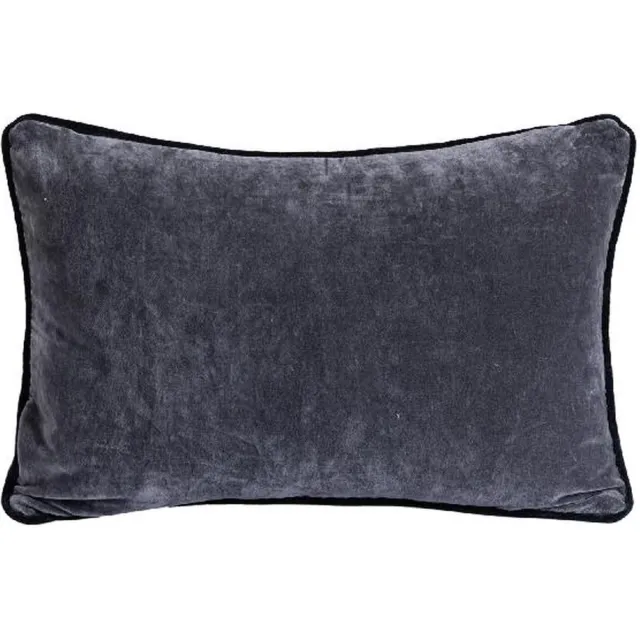 PTMD COLLECTION PTMD Sierkussen Nasim - 60x40x10 cm - Katoen - Grijs