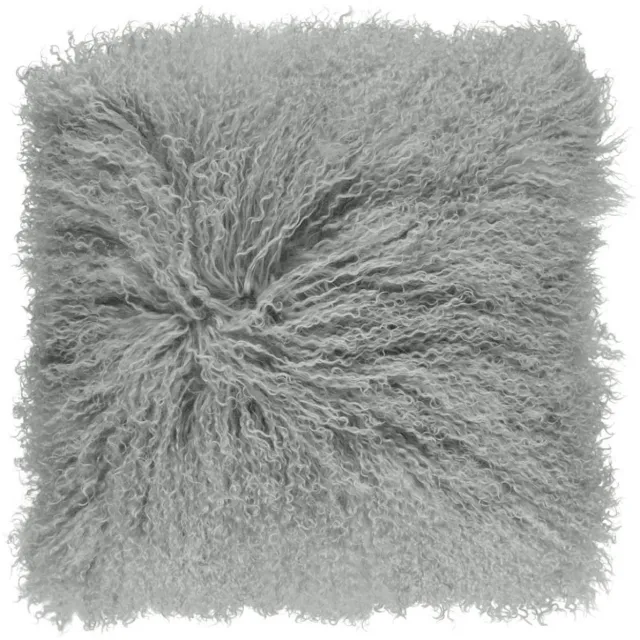 Sheepskin House Curly Kussen - 40x40 cm Light Grey