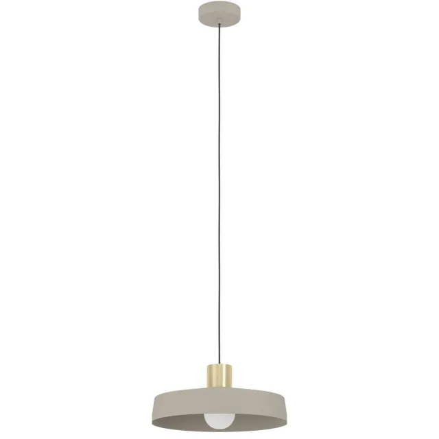 EGLO Valdiola Hanglamp - E27 - Ø 36 cm - Beige|Goud - Staal Zand;Geborsteld Messing;