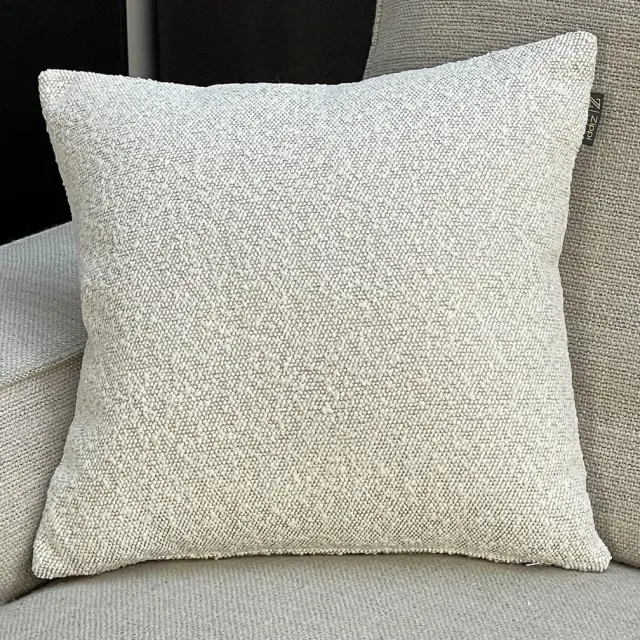 Zippi Design Boucle Snowy White 45 x45 cm sierkussen kleur: wit, creme, gebroken wit (De trend van 2024!)