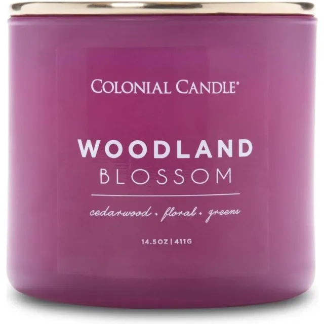 Colonial Candle Pop Of Color Woodland Blossom - 411 gram paars