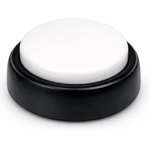 Geheugenhulp Sprekende tijdknop – slechthorend & slechtziend– 9 cm – wit wit/zwart