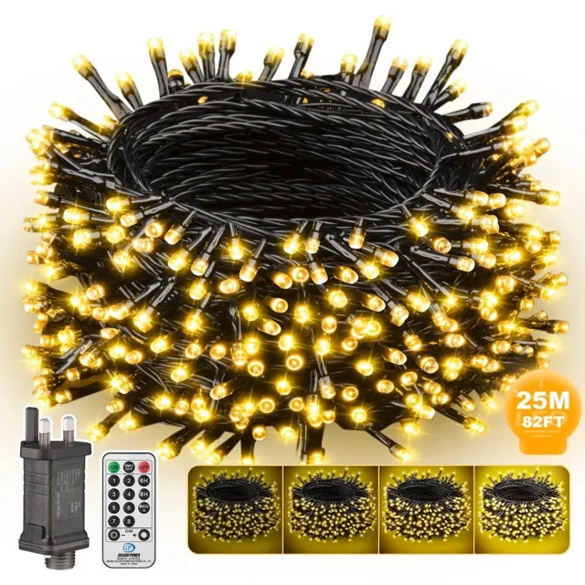 Evaux boutique Lichtsnoer - 25 m - 250 st. - Warm licht - Waterdicht