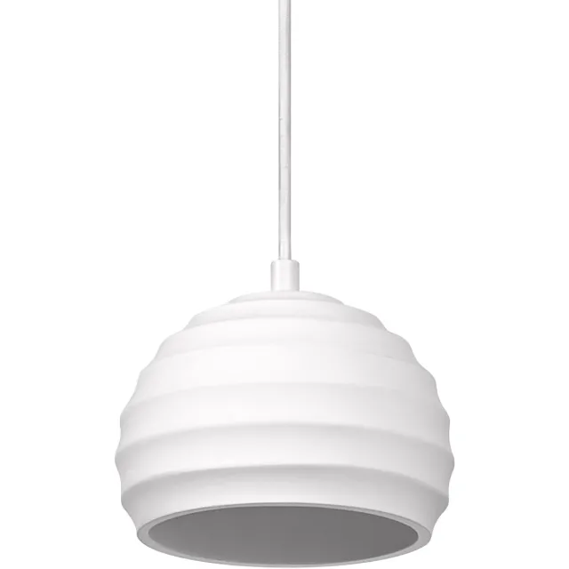 Osram DECOR Plaster Cup gipsen hanglamp, 160 mm, in donkergrijs, met metaal en gipsen behuizing, voor moderne binnenverlichting, flexibele lampkeuze dankzij de E27 fitting Wit