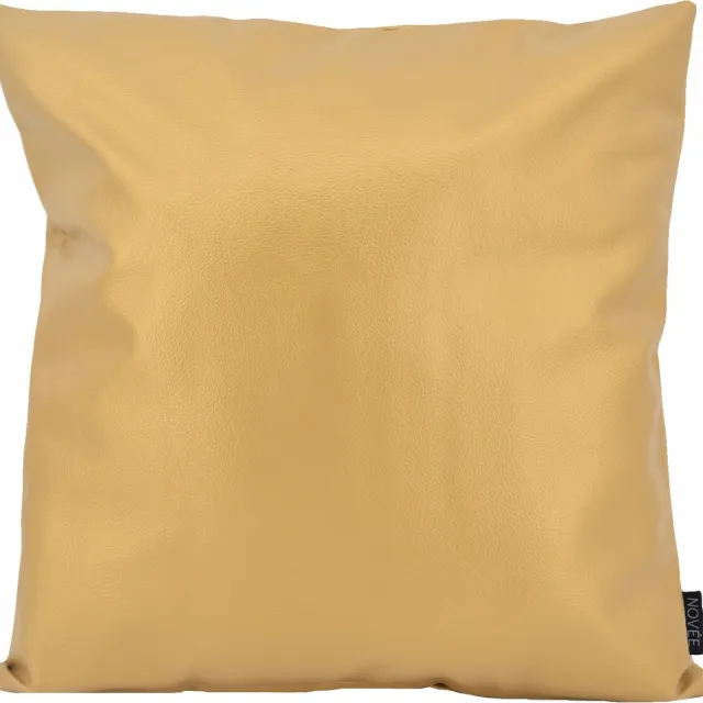 NOVÉE Metallic Gold / Goud Kussenhoes | PVC / PU Leder | 45 x 45 cm