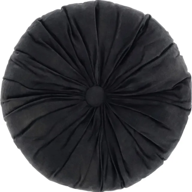 Unique Living Sierkussen Basics - Polyester - Zwart - 40 x 40 x 0 cm (BxHxD)