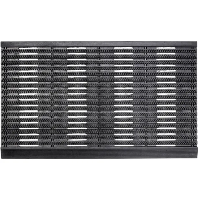 Hamat deurmat Rubber Line (45x75 cm) zwart