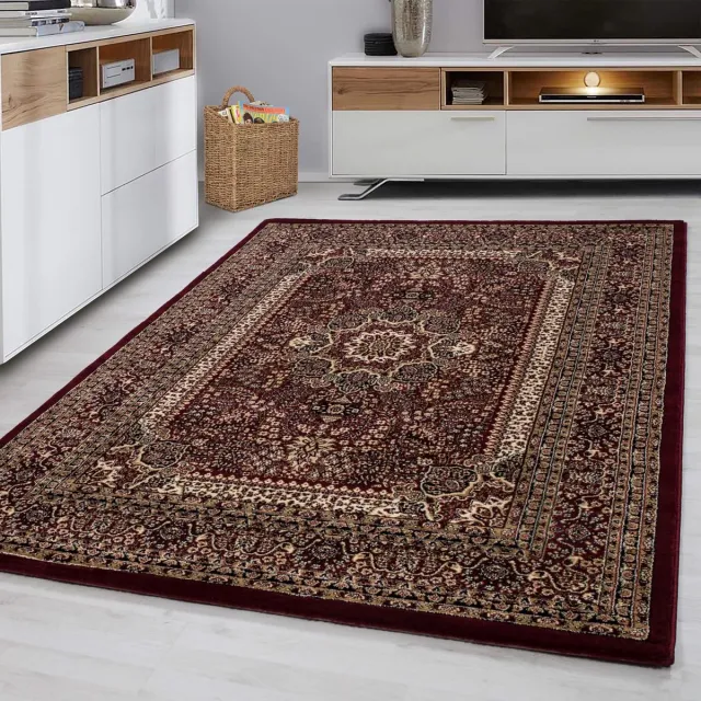 Marrakesh Oosterse vloerkleed, oosters design, rode kleur, vloerkleed voor de woonkamer, jute achterkant, afmeting: 80 x 150 cm Rood,Meerkleurig