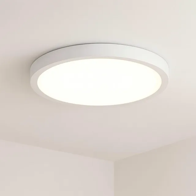 NETTLIFE LED Plafondlamp Rond 22 cm - 15W Warm Wit 4000K | IP44 Waterdicht | Flatte Design | Geschikt voor Badkamer Keuken Hal & Woonkamer