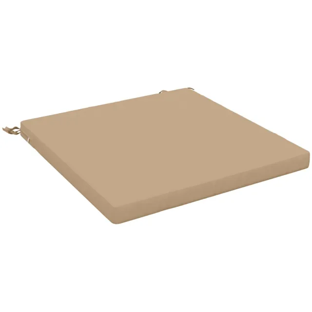 vidaXL Zitkussens - SOEST - 100% - Polyester - Zand - 80 - x - 80 - x - 5 - cm
